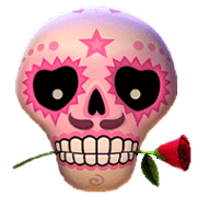 esqueleto explosivo slot pink rose symbol