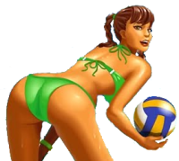 This image has an empty alt attribute; its file name is bikini-party-girl-green-bikini.png