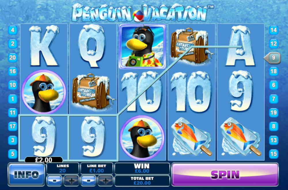 penguin vacation slot screenshot