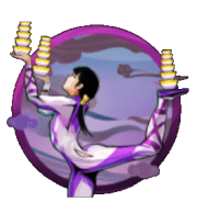 six acrobats purple symbol